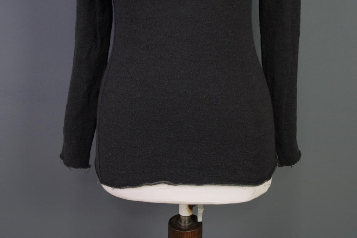 TRANSIT PAR-SUCH Gray Regular Fit Crew Neck Long Sleeve Pullover Sweater – Size 2