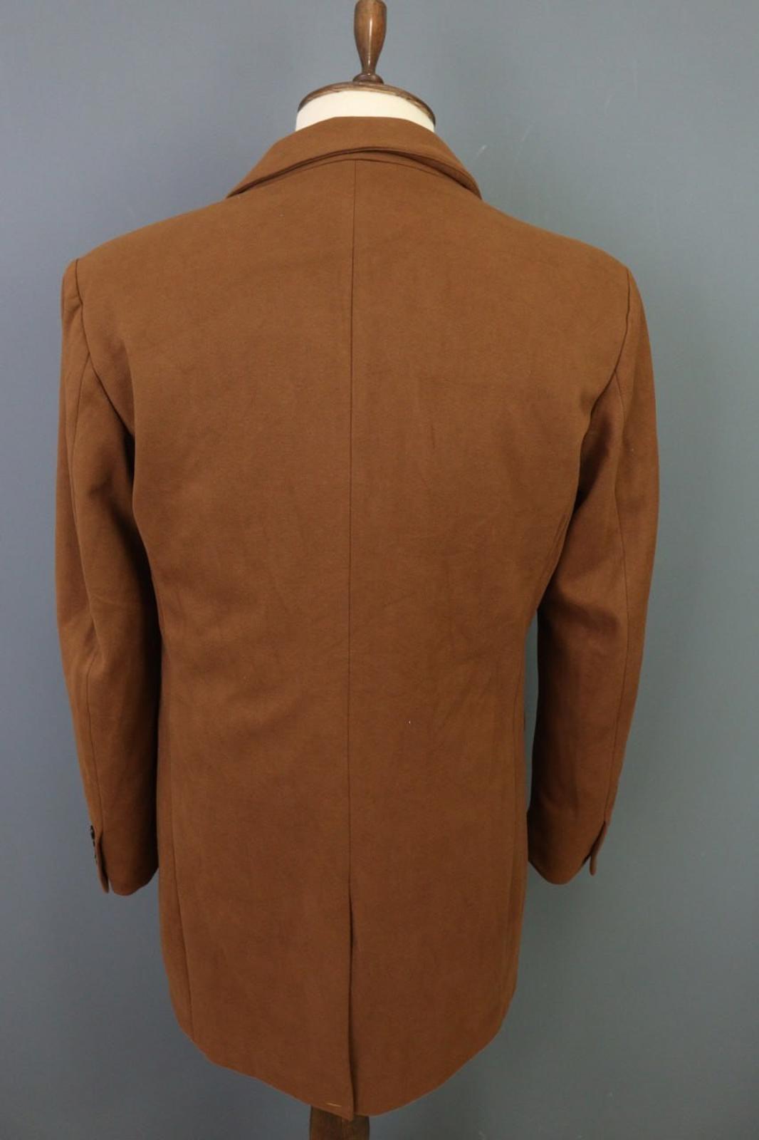 LBM Tan Cotton Tailored Fit Notch Lapel Single Breasted Blazer Jacket – Size 48R