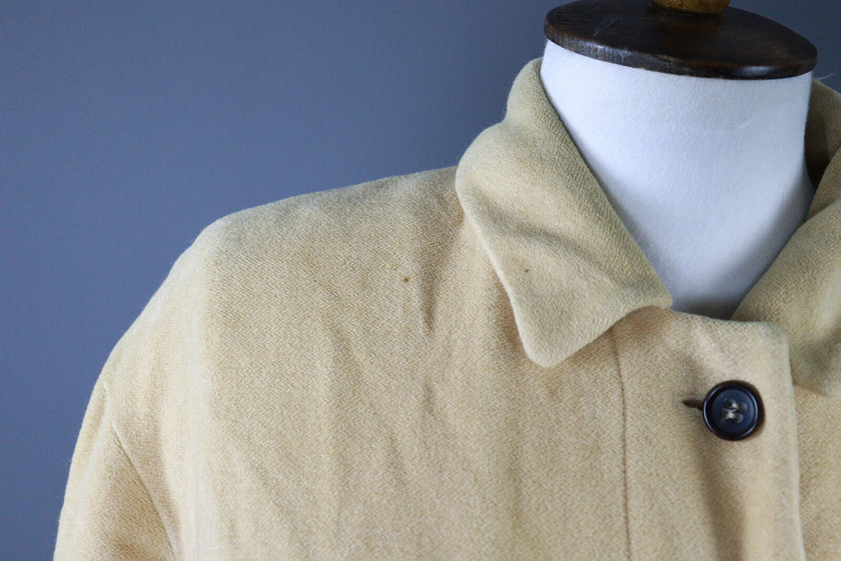 Jil Sander Beige Alpaca Wool Vintage Lagenlook Overcoat – Size 36 / Small