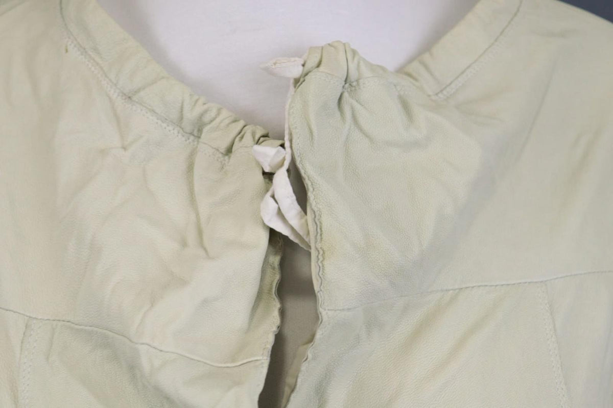 TRANSIT PAR-SUCH Beige 100%Cotton Long Sleeve Snap Front Drawstring Jacket Sz 2