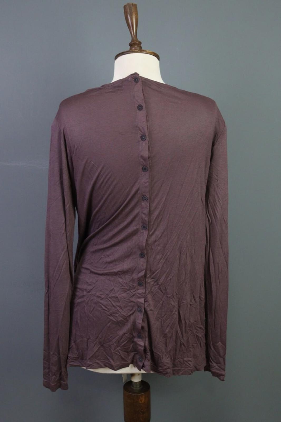 TRANSIT PAR SUCH Brown Button Back Long Sleeve Shirt Tunic – Size 2