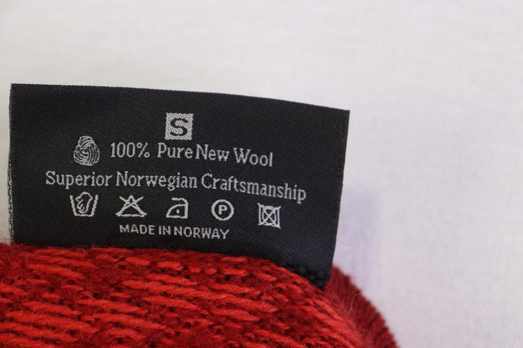 DALE OF NORWAY Red Geometric Wool Knit Button Cardigan Sweater – Size 3