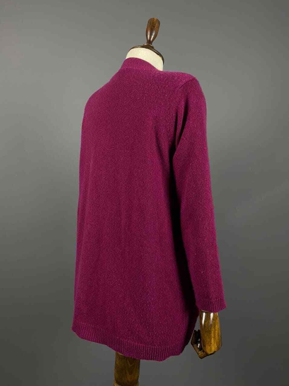 Aspesi Pink 70% Wool 30% Cashmere V-Neck Cardigan Sweater – Women's M