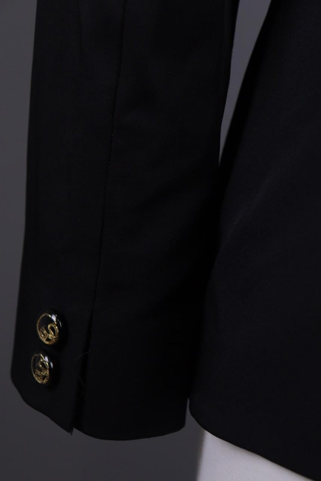CLASS ROBERTO CAVALLI Black Two Button Lightweight Blazer Jacket – Size 44