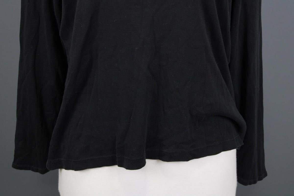 OSKA Black Stretch Round Neck Casual Long Sleeve Pullover Blouse Top – Size 5