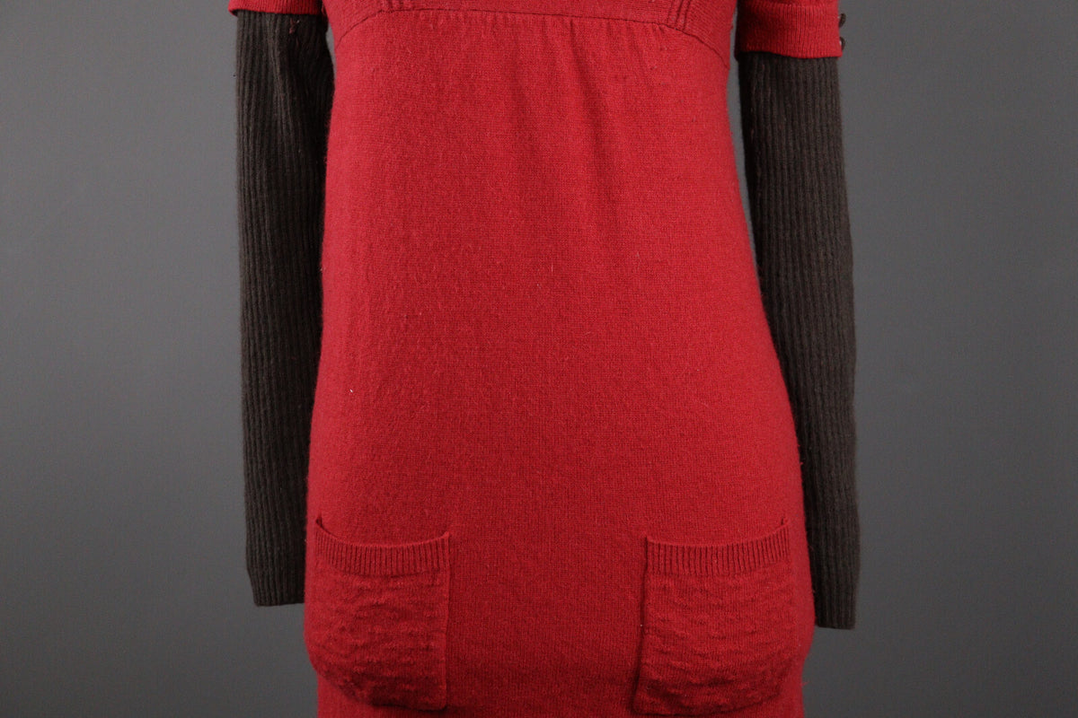 Girls Kenzo Kids Wool Designer Casual Knit Sweater Dress – Size M