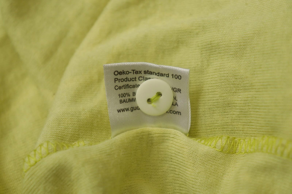 GUDRUN SJODEN Yellow Knit Long Sleeve Round Neck Button Front Cardigan – Size XL