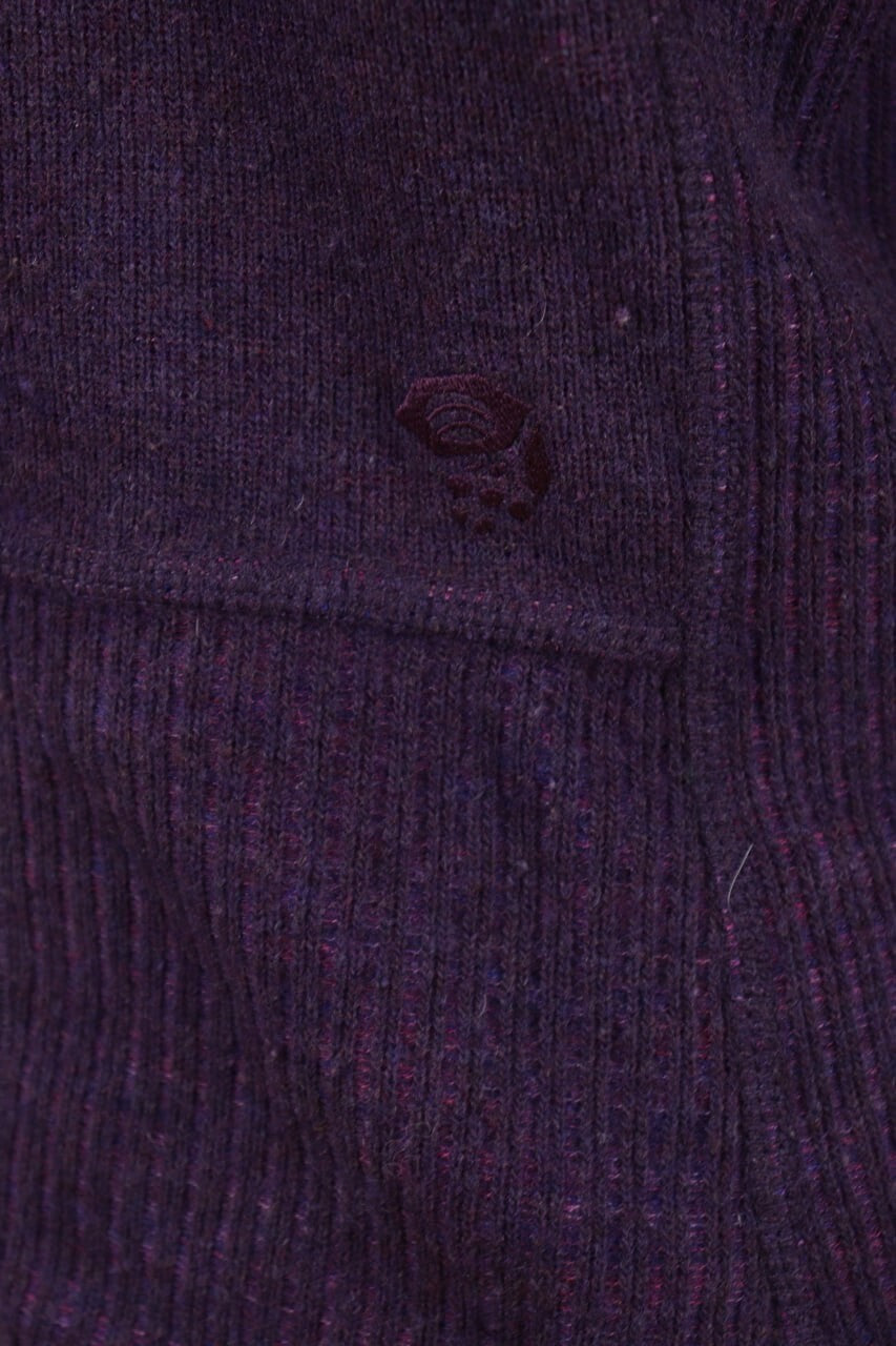 Mountain Hard Wear Purple Wool High Neck Full Zip Fleece Sweater – Size M – Used