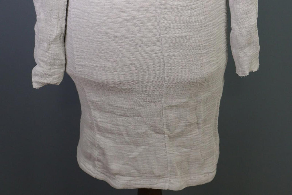 TRANSIT PAR SUCH Gray Linen Lagenlook Long Cardigan Sweater – Size 2