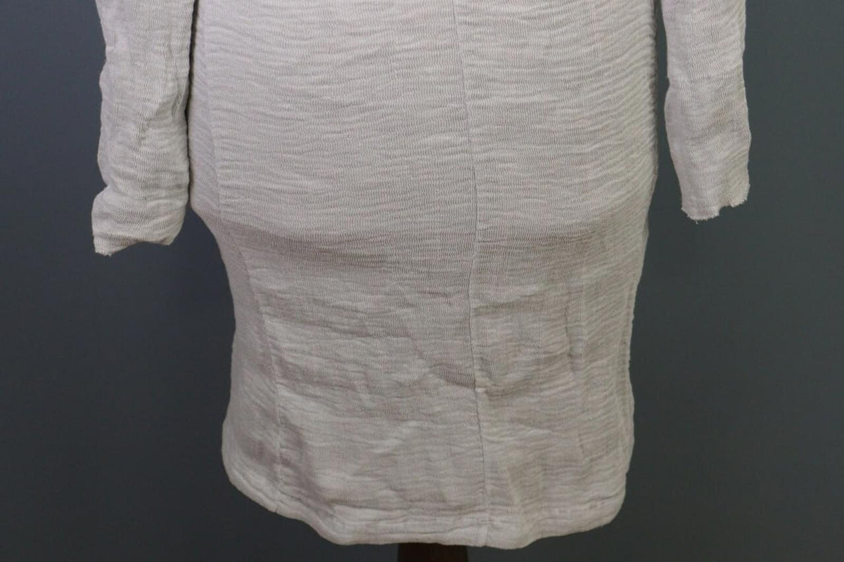 TRANSIT PAR SUCH Gray Linen Lagenlook Long Cardigan Sweater – Size 2