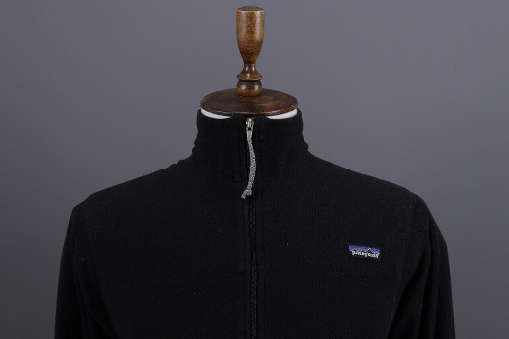 Patagonia Synchilla Black Full Zip High Neck Ski Fleece Jacket – Size S