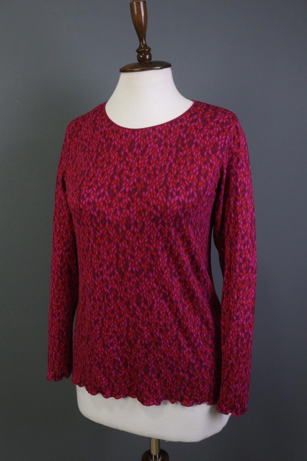 GUDRUN SJODEN Multicolor Floral Long Sleeve Blouse Top Shirt – Size S