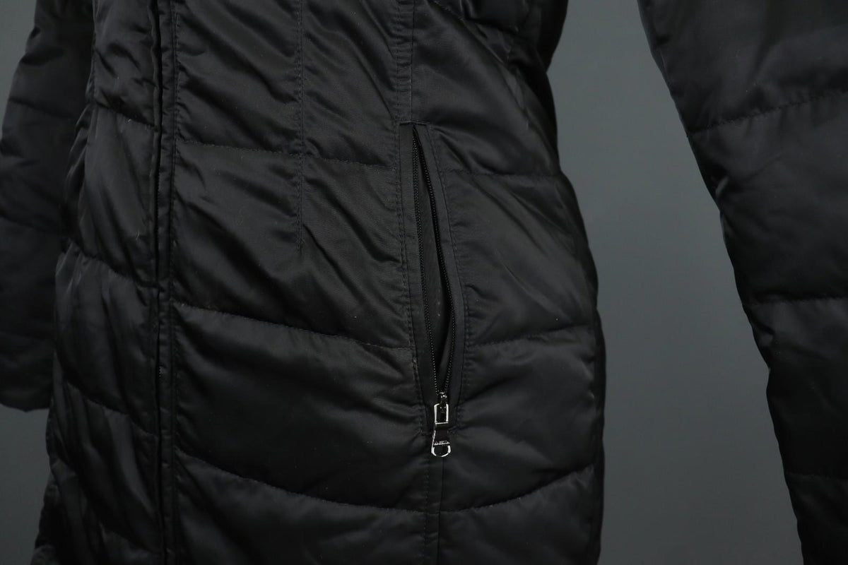 MARELLA Sport Warm Me Up Black Hooded Long Sleeve Full Zip Puffer Jacket – Size 36