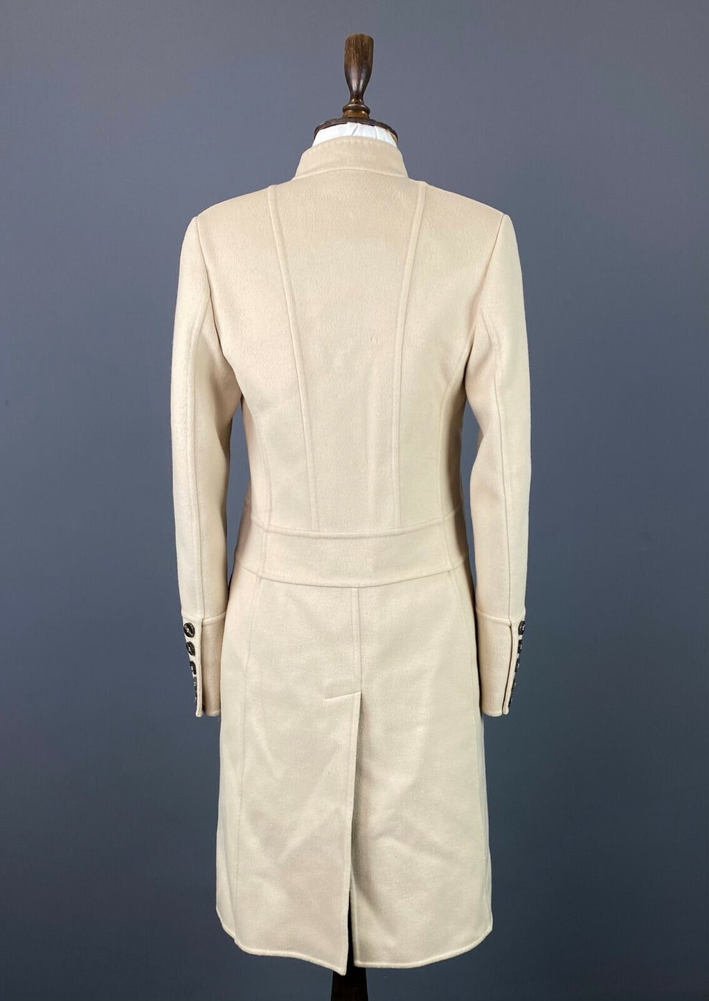 Burberry London Beige Wool Button Down Coat – Women's 52