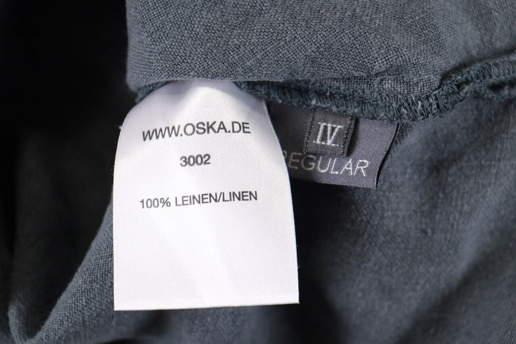 Oska Gray Linen Relaxed Lagenlook Oversized Tunic Dress – Size 4