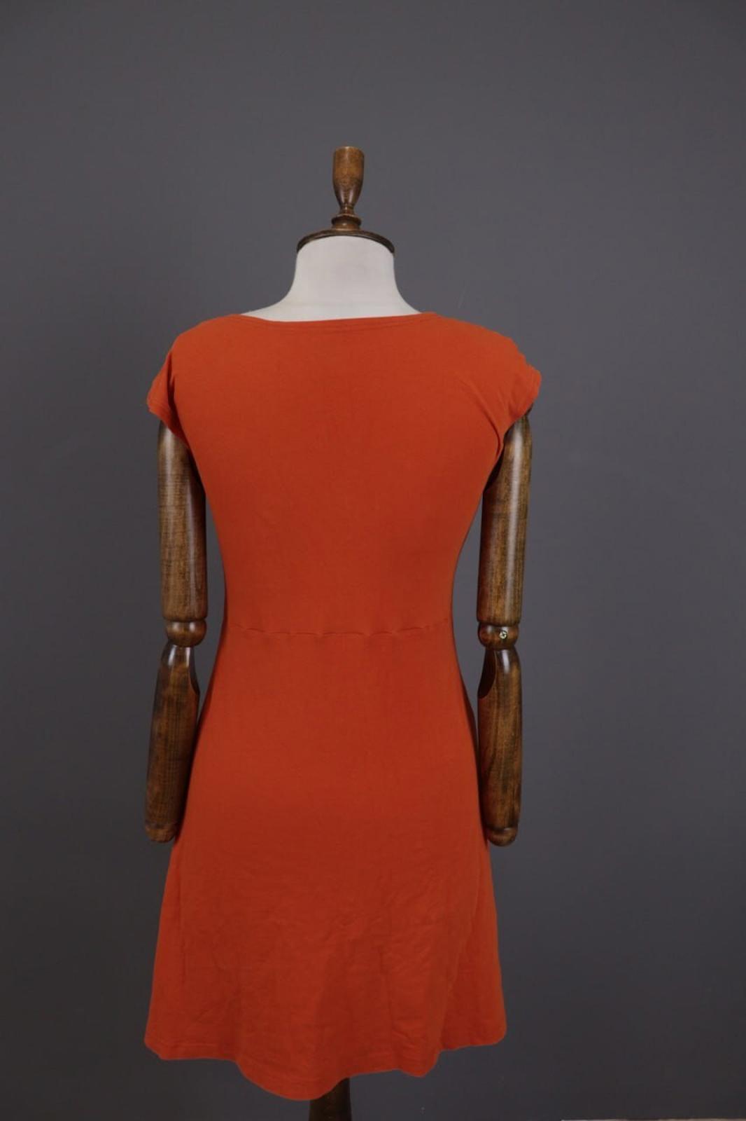 GUDRUN SJODEN Orange Summer A-Lien Tunic Dress – Size S