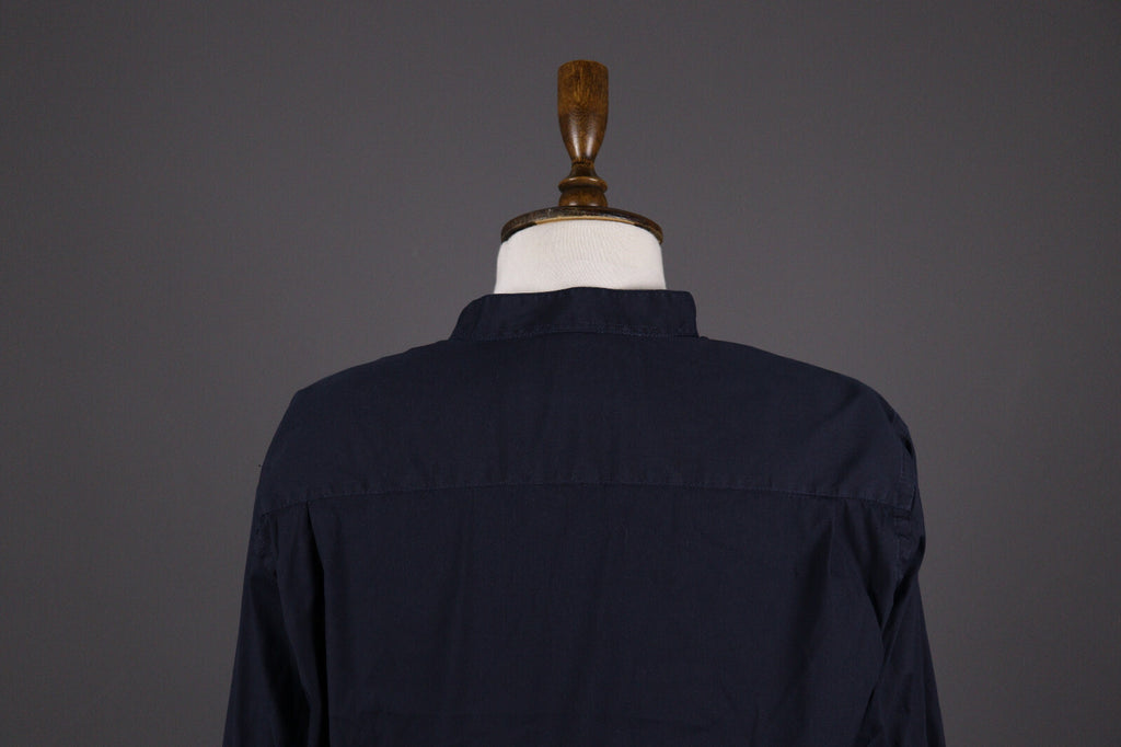 The Kooples Fitted Navy Black Long Sleeve Blouse Shirt – Size M