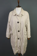 'S MAX MARA White Cotton Ramie Overcoat Coat Jacket – Size 12