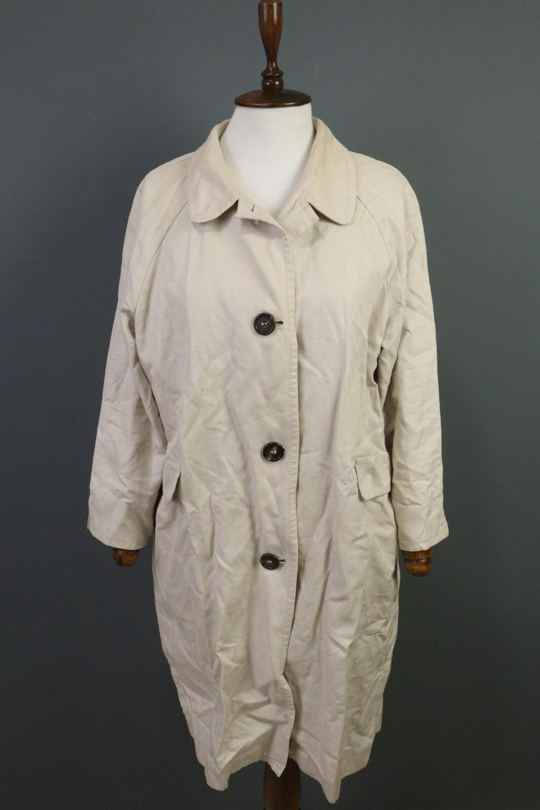 'S MAX MARA White Cotton Ramie Overcoat Coat Jacket – Size 12