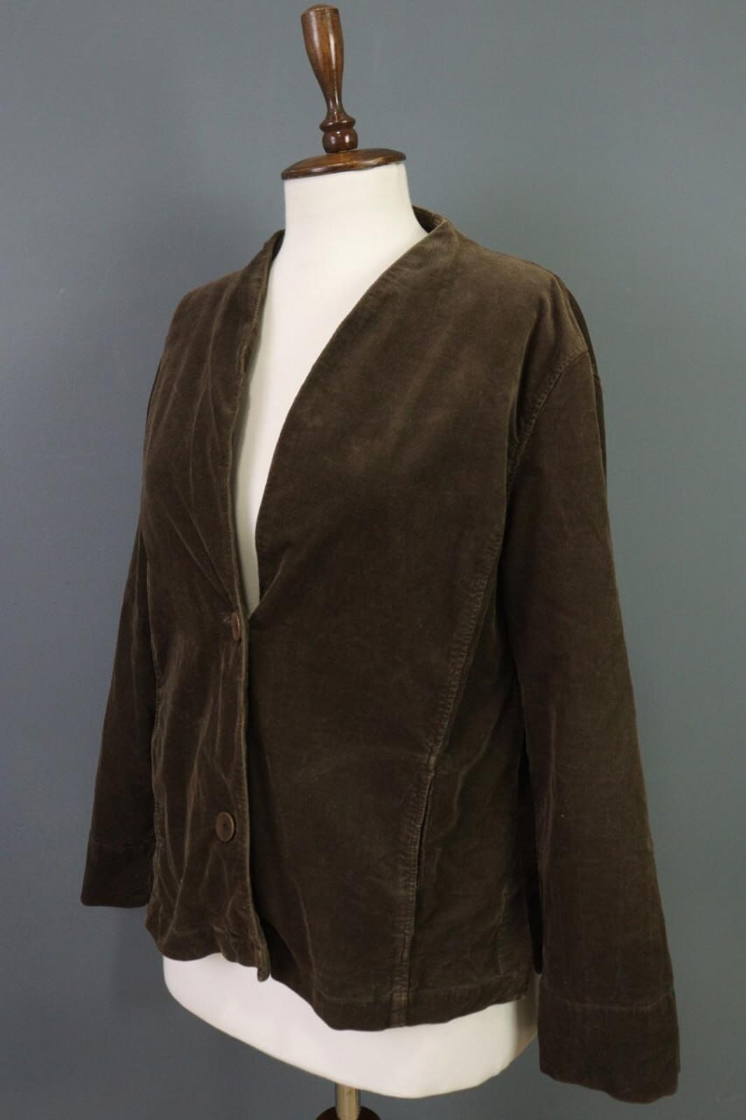 OSKA Slim Fit Brown Corduroy Blazer Jacket – Size 2