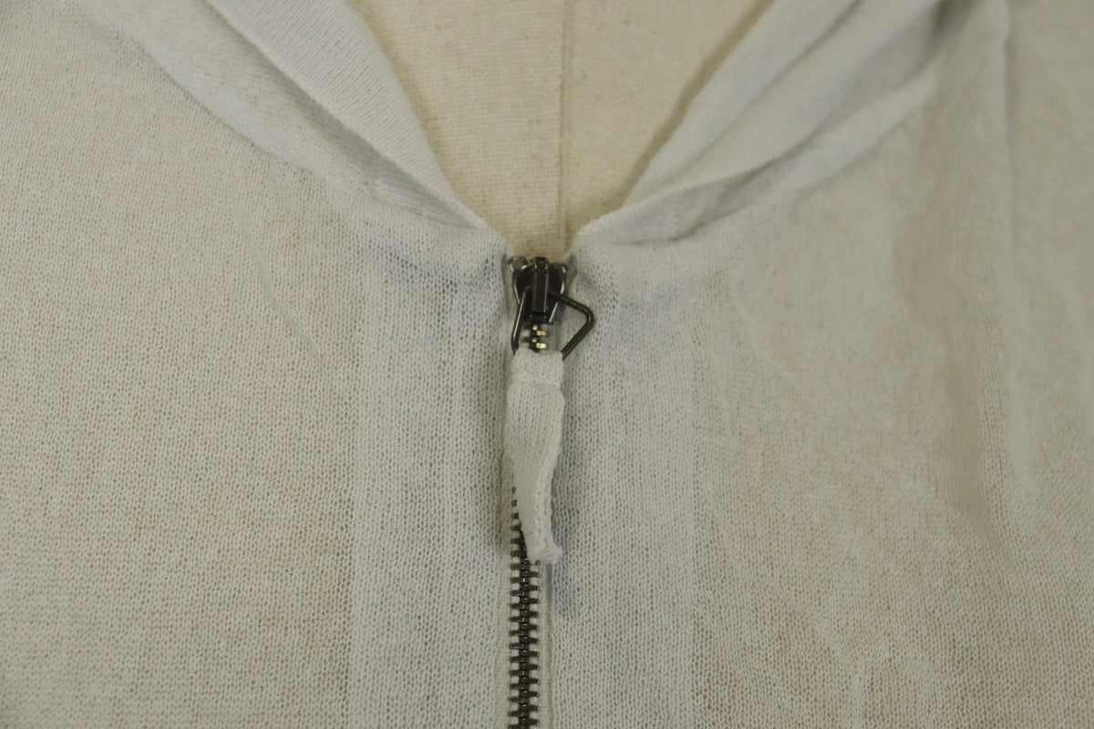 Annette Görtz White Cotton Long Sleeve Regular Fit Full Zip Hoodie – Size M