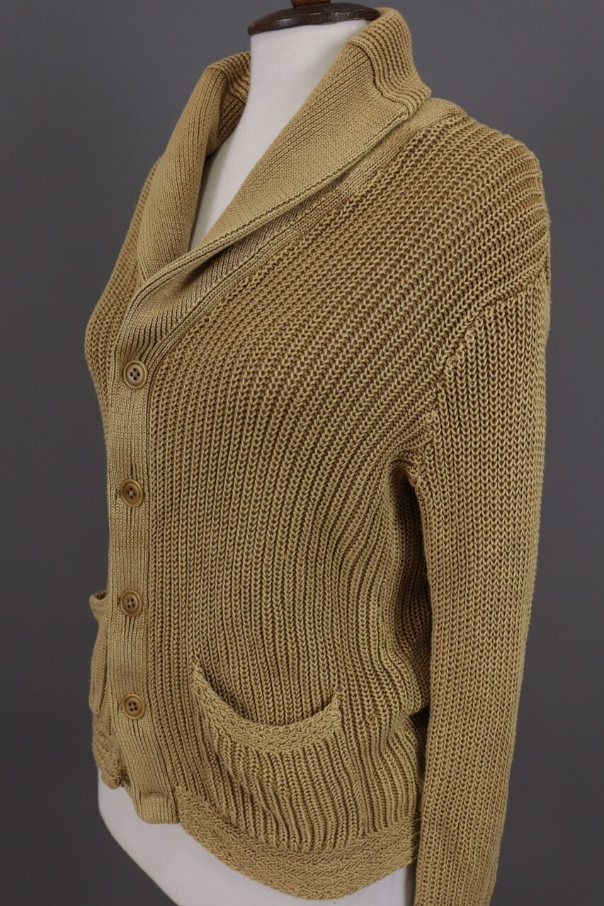 Polo Jeans Company Ralph Lauren Brown Open Knit Cardigan Jacket – Size S