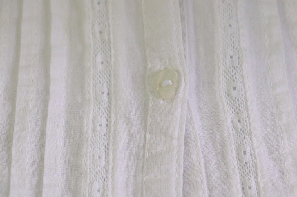 ZADIG & VOLTAIRE White Long Sleeve Button Down Lace Top Blouse Shirt – Size 16-M