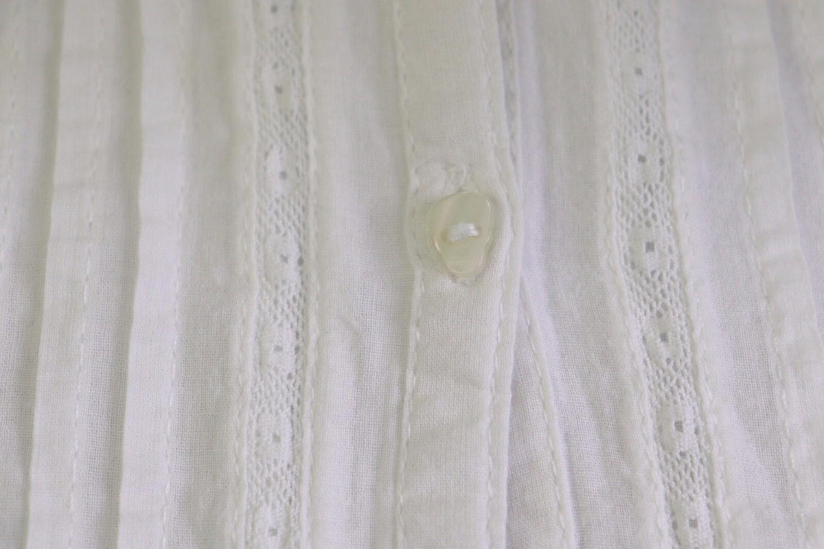 ZADIG & VOLTAIRE White Long Sleeve Button Down Lace Top Blouse Shirt – Size 16-M