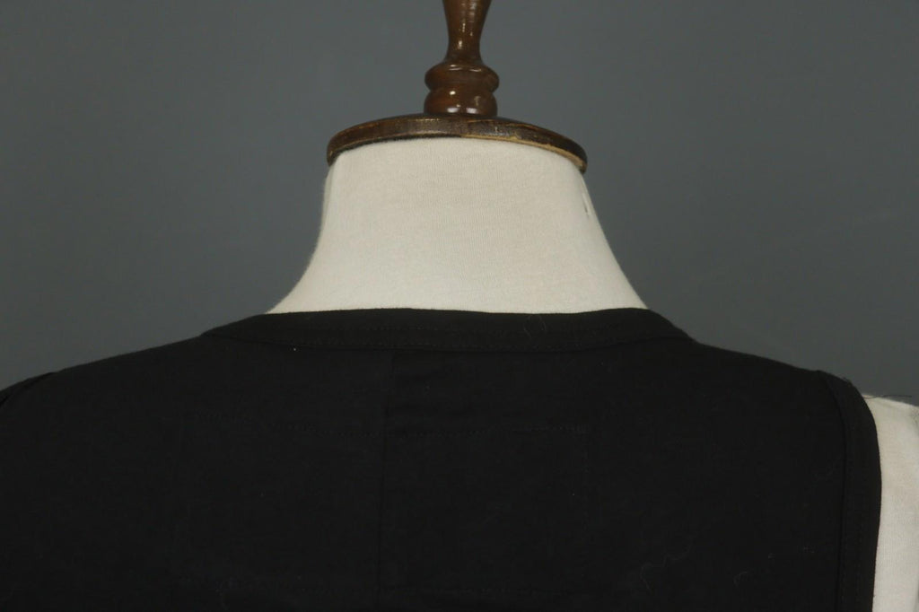 RUNDHOLZ Cropped Tank Top Black Wide Strap Round Neck Regular Pullover – Size S/M