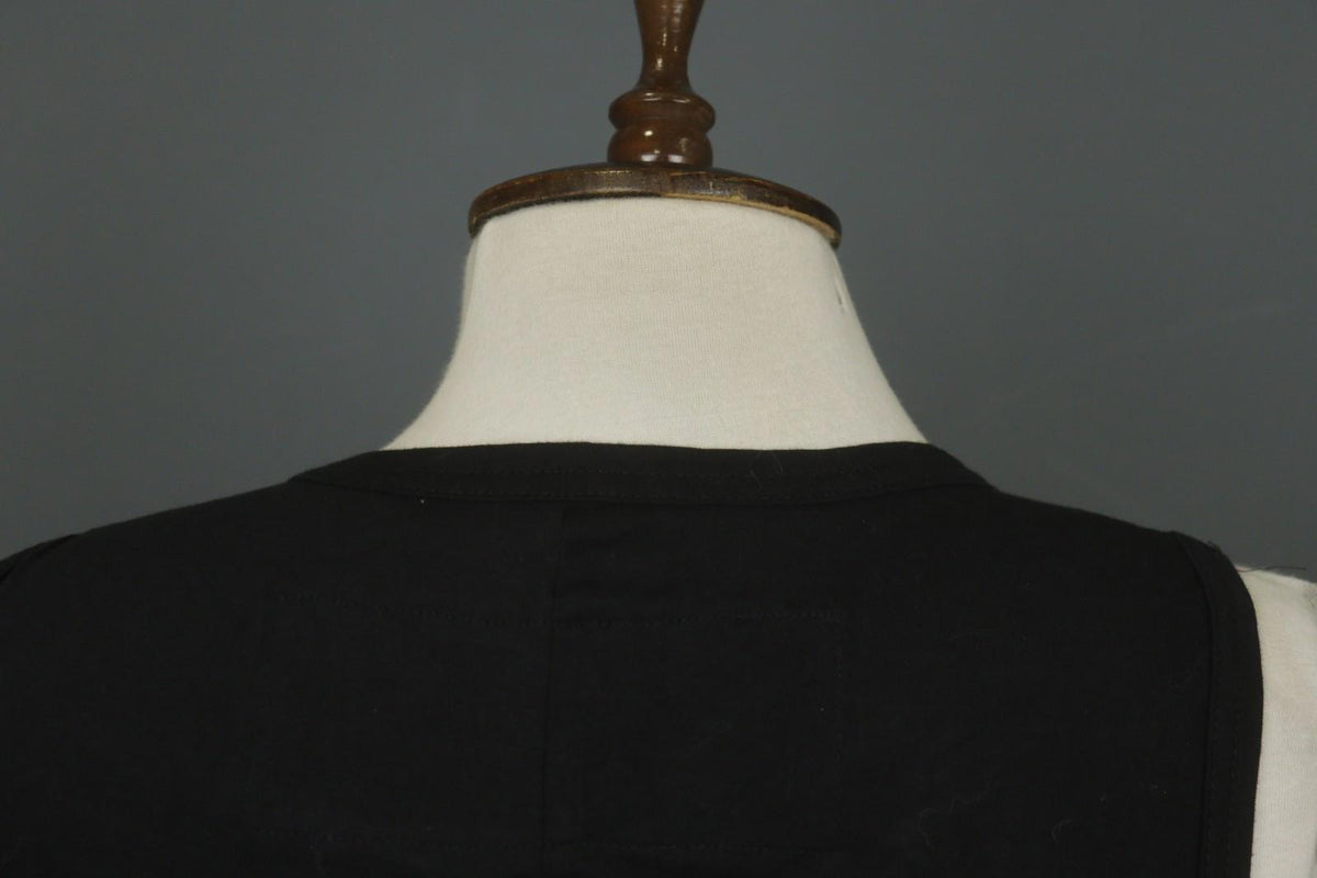 RUNDHOLZ Cropped Tank Top Black Wide Strap Round Neck Regular Pullover – Size S/M