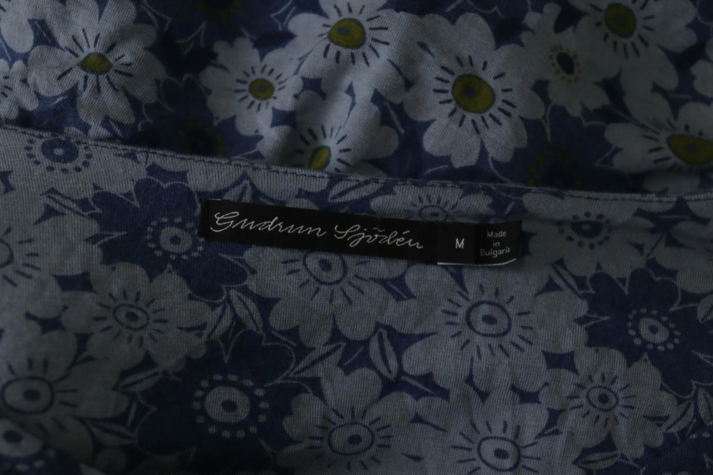 GUDRUN SJODEN Multi Floral Long Sleeve Round Neck Button Front Cardigan – Size M