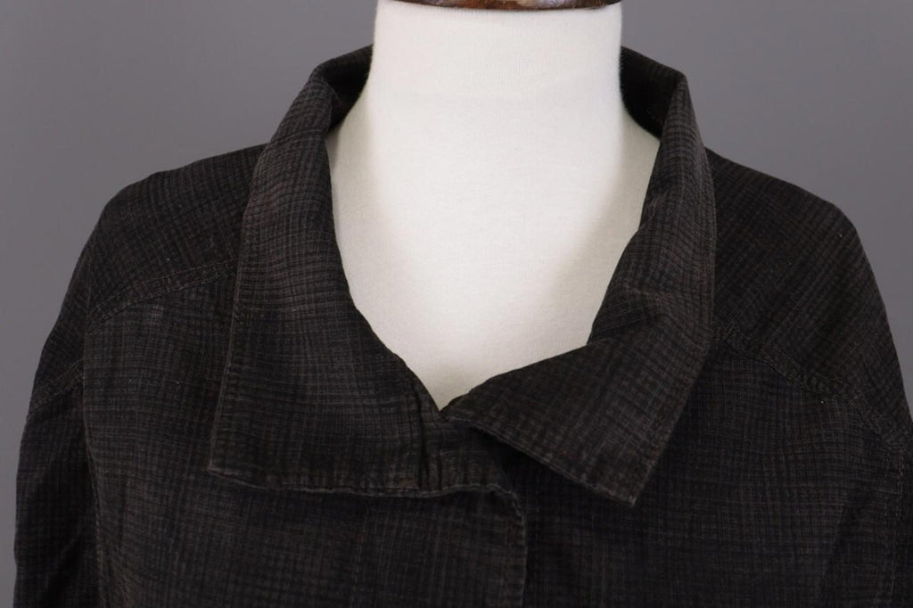 OSKA Brown Check Lagenlook Designer Relaxed Blazer Jacket – Size 3