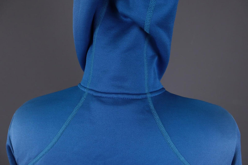 ORTOVOX Merino Wool Blue Full Zip Hooded Fleece Hiking Track Jacket – Size S