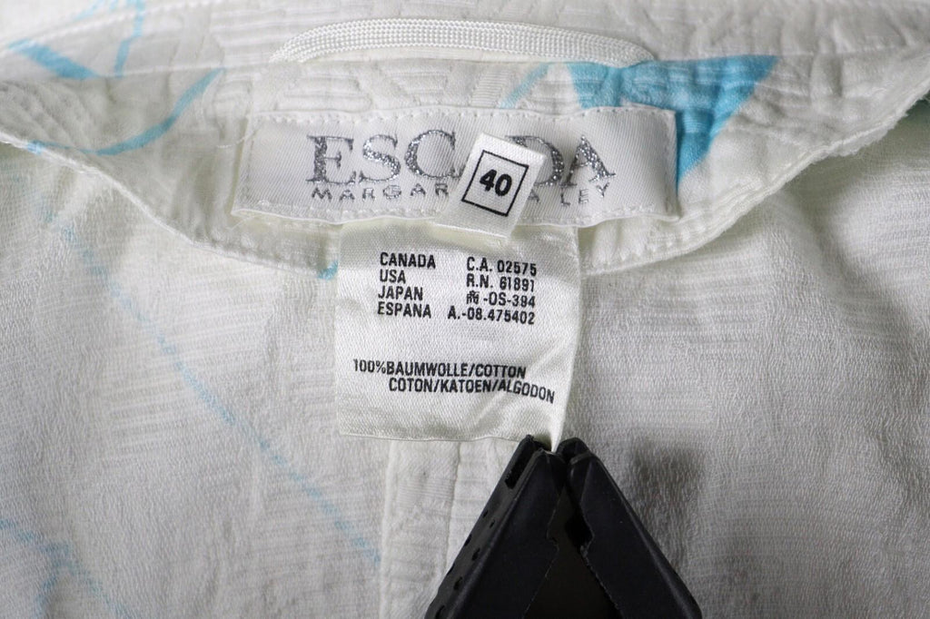 ESCADA Margaretha Ley Women Abstract Embroidered Blazer Jacket – Size 40