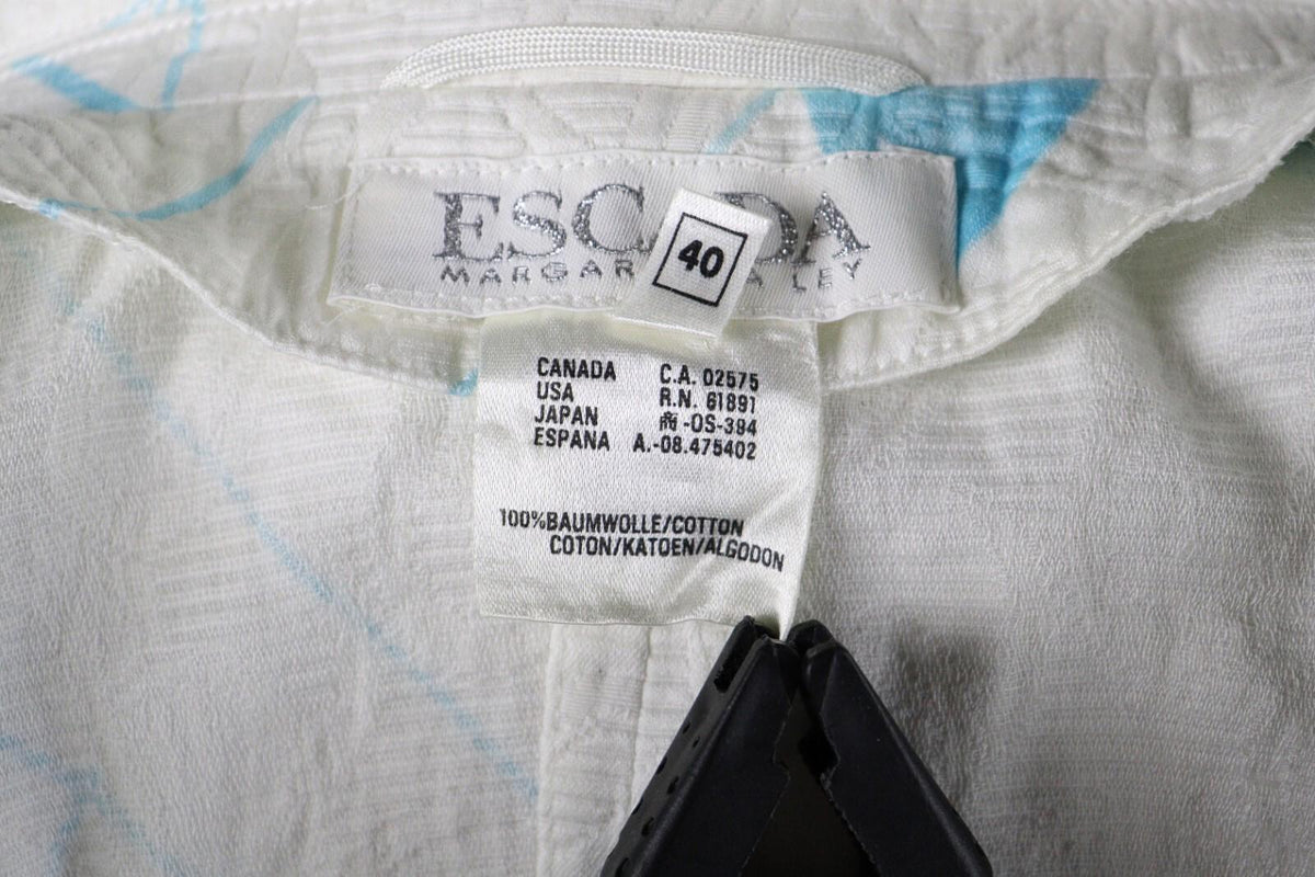 ESCADA Margaretha Ley Women Abstract Embroidered Blazer Jacket – Size 40