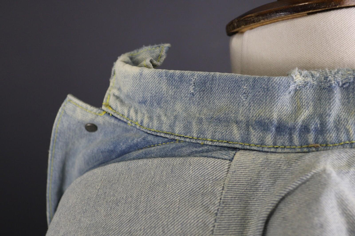 DENIM & SUPPLY RALPH LAUREN Blue Denim Faux Fur Vest Gilet – Size S