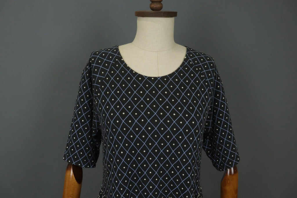 GUDRUN SJODEN Multicolor Modal Dotted Short Sleeve Round Neck Blouse Top – Size S