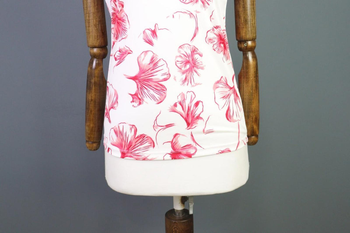 KJUS CLASSIC Multicolor Floral Short Sleeve Polo Blouse Shirt Top – Size S
