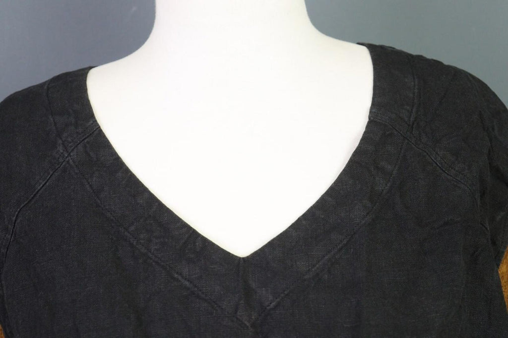 OSKA Regular Gray Lagenlook Linen Sleeveless Tunic Top Shirt – Size 4