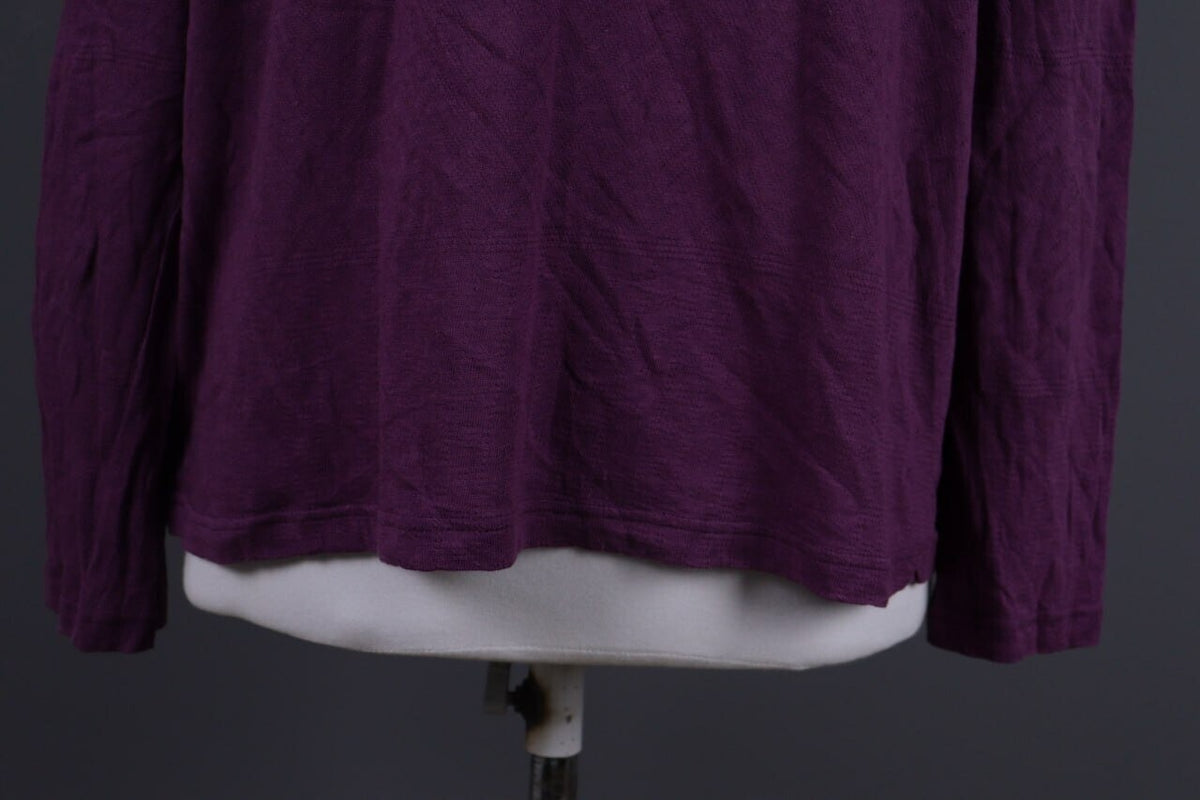 Gudrun Sjoden Purple Long Sleeve Top Shirt Pullover – Size XL