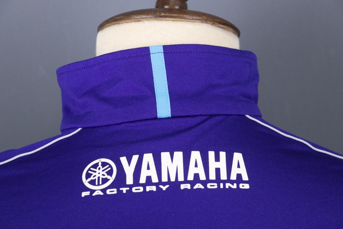 Yamaha Motor Blue Raglan Sleeve Full Zip Monster Energy Racing Team Jacket Sz S