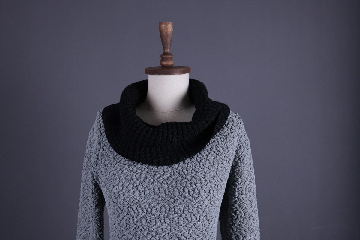RUNDHOLZ Black Label Acrylic Cowl Neck Long Sleeve Top Shirt Tunic – Size M