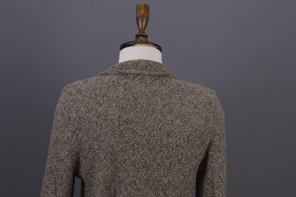 Used Lauren Ralph Lauren Brown Knitted Belted Coat Jacket – Size XS