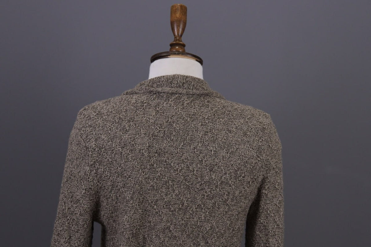 Used Lauren Ralph Lauren Brown Knitted Belted Coat Jacket – Size XS