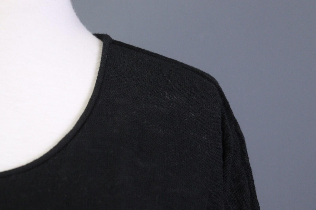 GUDRUN SJODEN Black Long Sleeve Oversized Lagenlook Shirt Dress – Size M