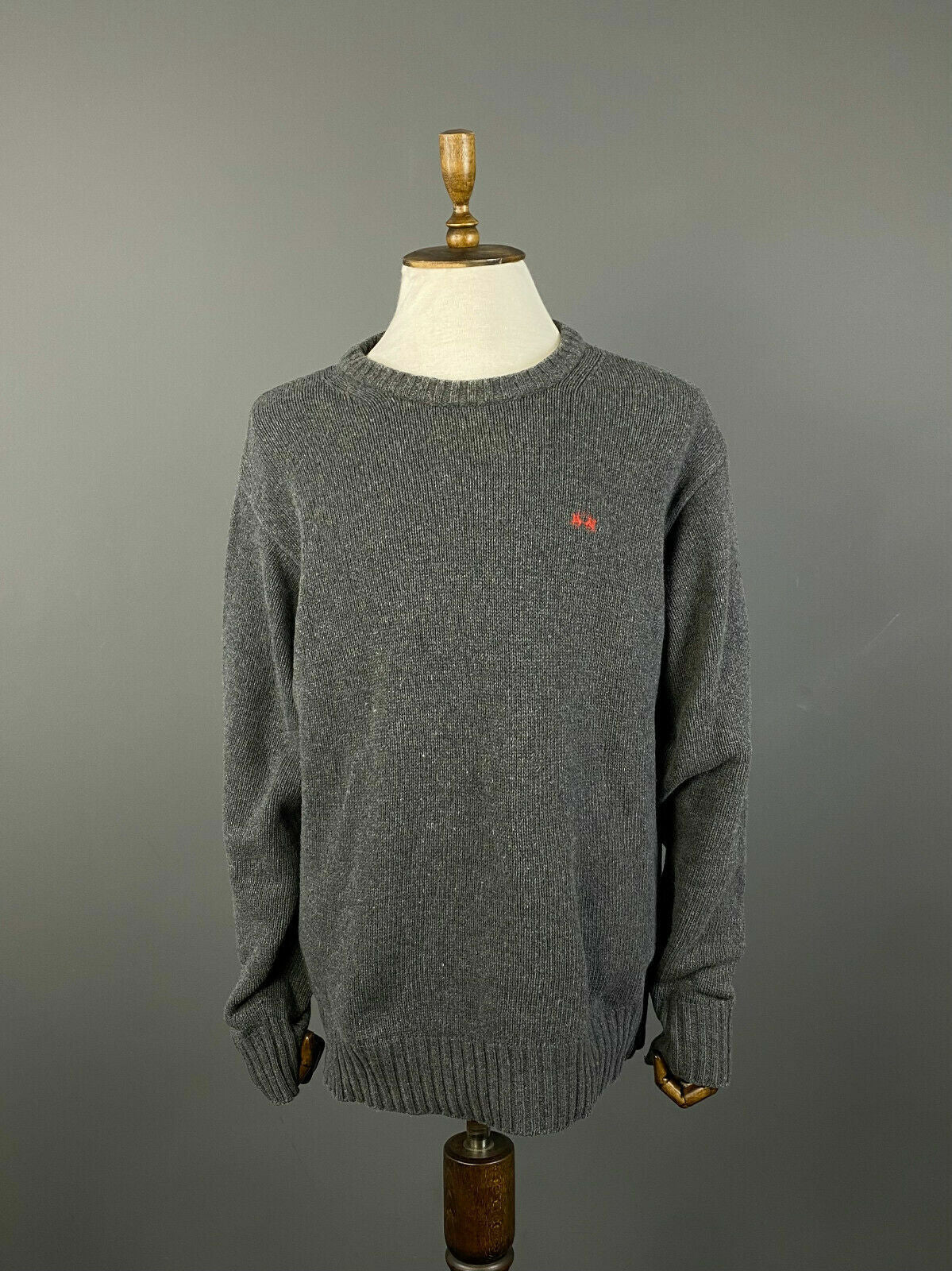 Vintage La Martina Grey Wool Knit Sweater – Men's XXL 2XL