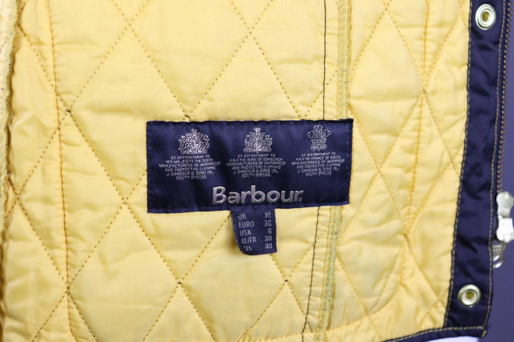 BARBOUR INTERNATIONAL Black Quilted Polyester Jacket – Size UK6 US10 EU36