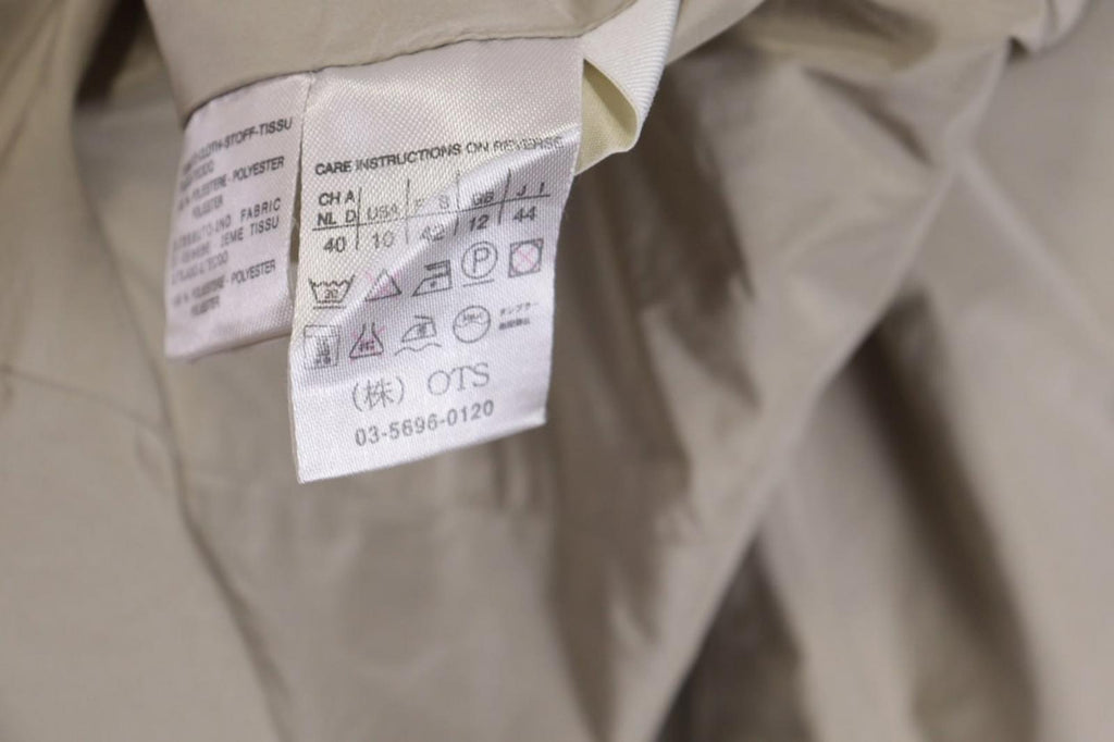 Max Mara Jacket Cream Green Reversible Zipped Pocket Hooded Full Zip – Size 10