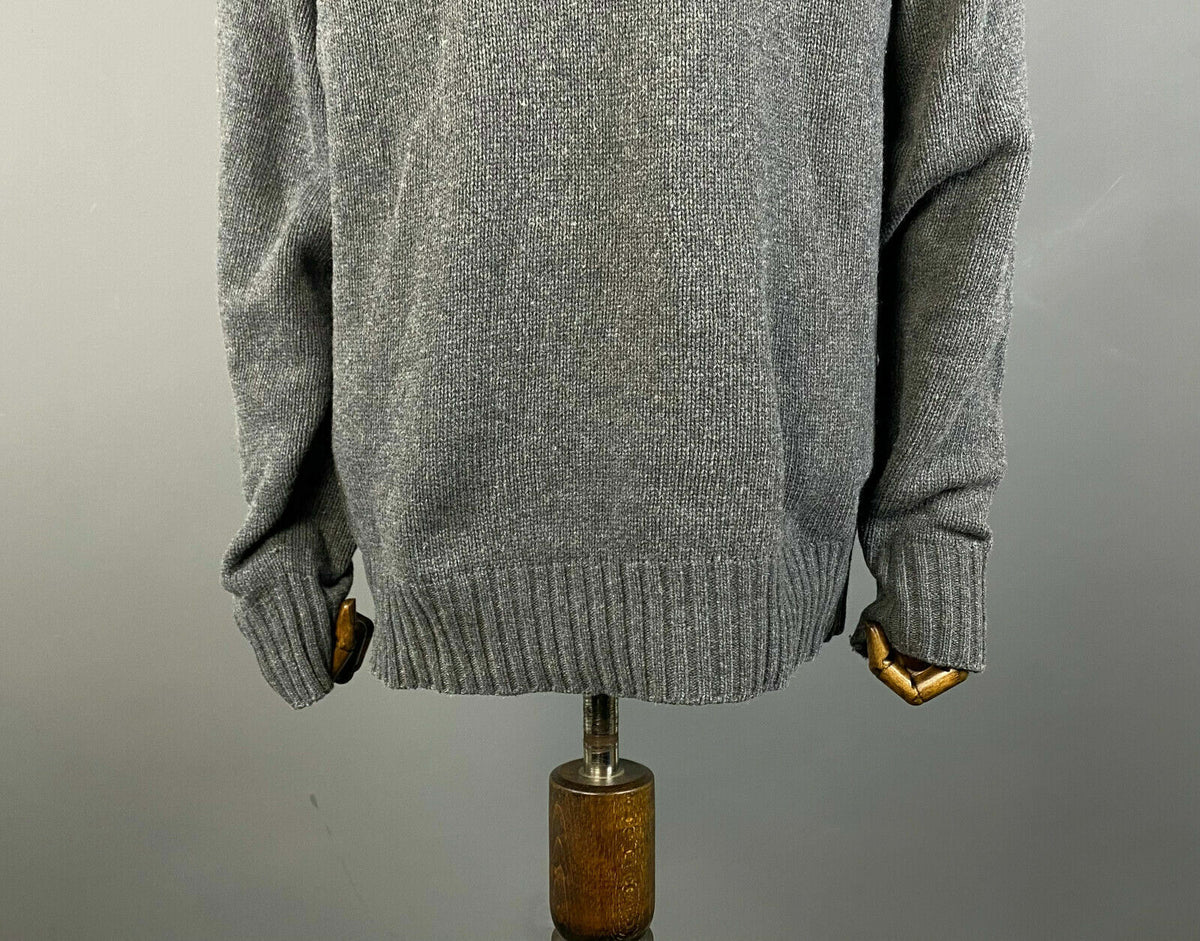 Vintage La Martina Grey Wool Knit Sweater – Men's XXL 2XL