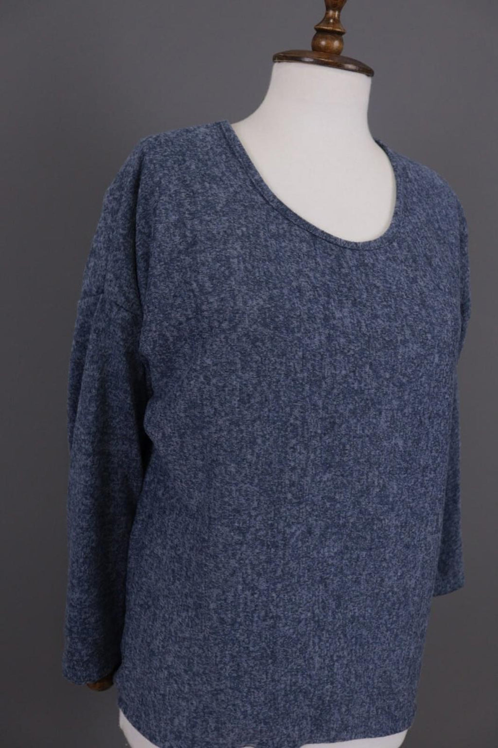 THE ELDER STATESMAN Blue Cashmere Knit Oversized Sweater M